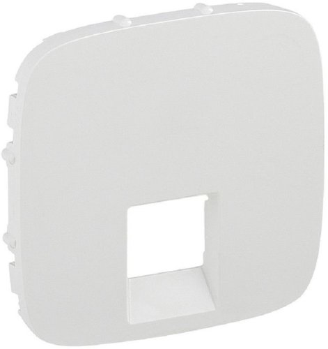 Лицевая панель Legrand Valena Allure для 1-м. розетки RJ11/RJ45 белый картинка